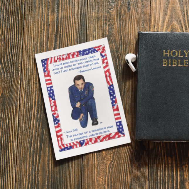 Upon My Knees Inspirational Post Card (Creator Uploaded)