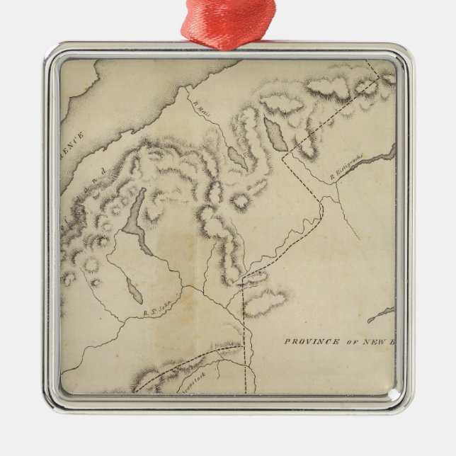 Upper and Lower Canada Metal Ornament (Front)