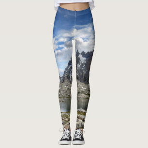 Upper and Middle Nydiver Lakes Panorama - Sierra Leggings