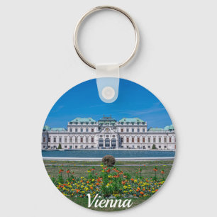 Upper Belvedere palace in Vienna, Austria Keychain