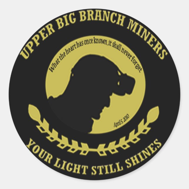 Upper Big Branch Miner Memorial Stickers (Front)