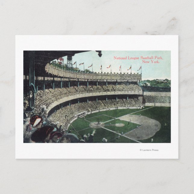 Upper Bleacher View of Nat'l League Baseball Par Postcard (Front)