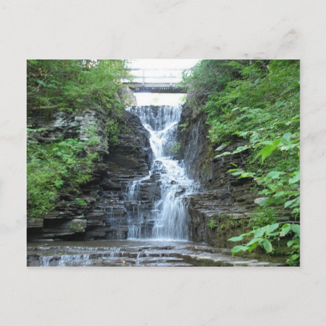 Upper Buttermilk Falls Ithaca, NY Postcard (Front)