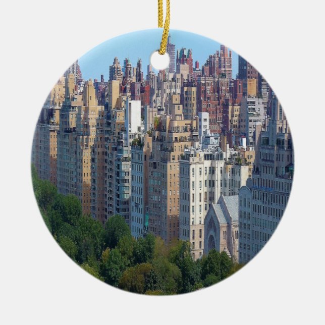 Upper East Side NY Ceramic Ornament (Front)