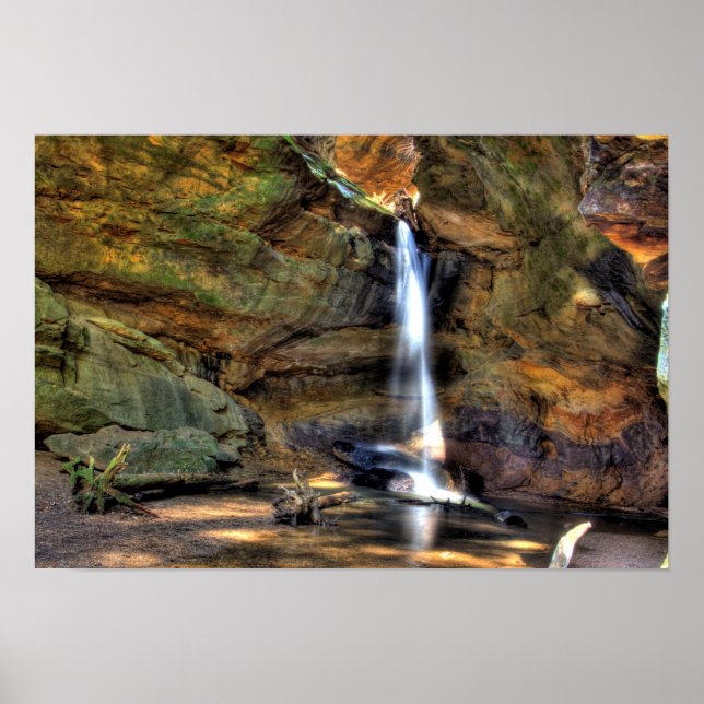 Upper Falls, Conkle's Hollow, Ohio Poster (Front)