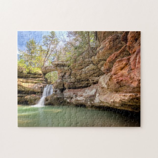 Upper Falls, Hocking Hills Jigsaw Puzzle (Horizontal)