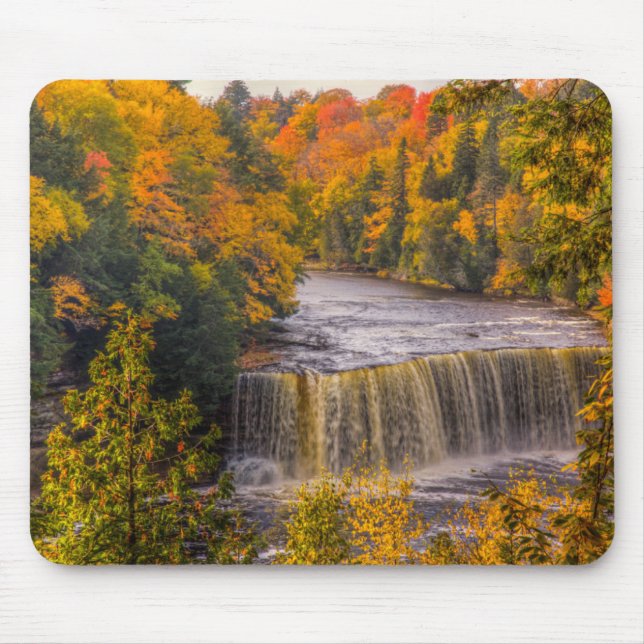 Upper Falls with Fall Colours Mouse Pad (Front)