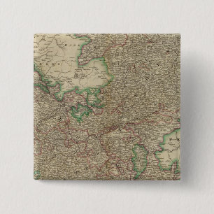 Upper, Lower Rhine circles 2 Inch Square Button