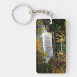 Upper & Lower Tahquamenon falls acrylic key chain