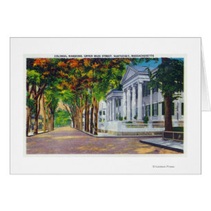 Upper Main Street View of Colonial Mansions