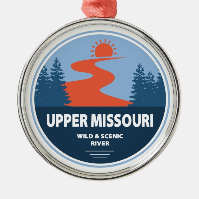 Upper Missouri Wild And Scenic River Metal Ornament (Front)