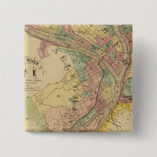 Upper Ohio River and Valley 10 2 Inch Square Button