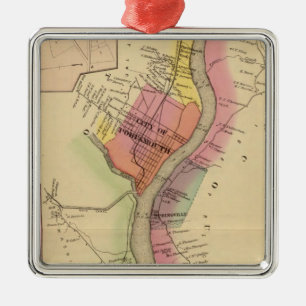 Upper Ohio River and Valley 8 Metal Ornament