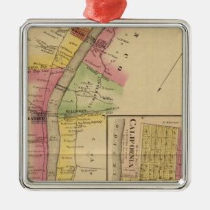 Upper Ohio River and Valley Metal Ornament