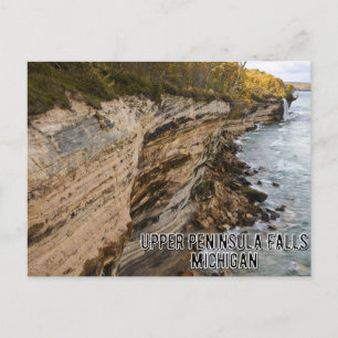 Upper Peninsula Falls Michigan Postcard