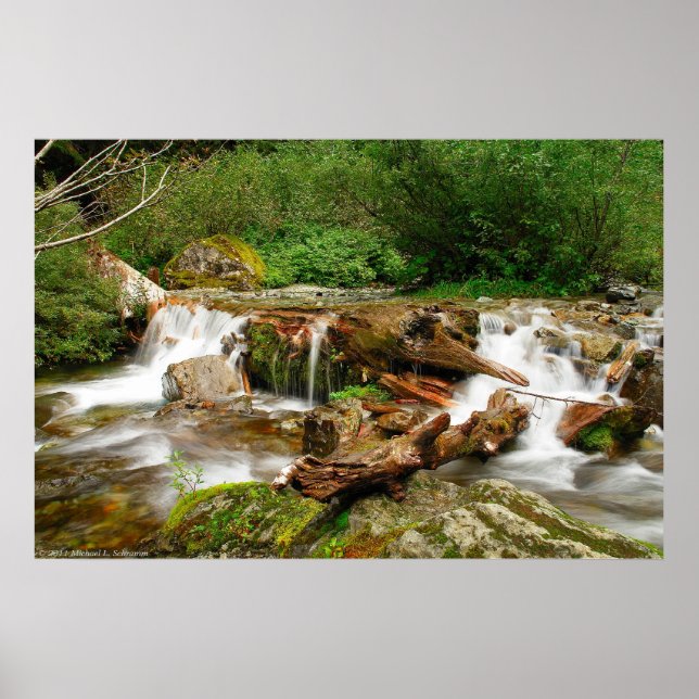 Upper Perry Creek Falls Poster (Front)