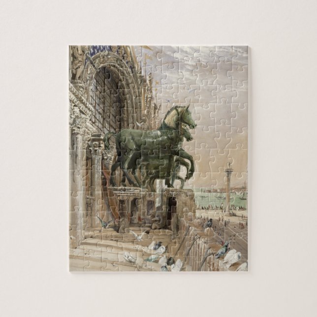 Upper portion of the facade of St. Mark's Church, Jigsaw Puzzle (Vertical)
