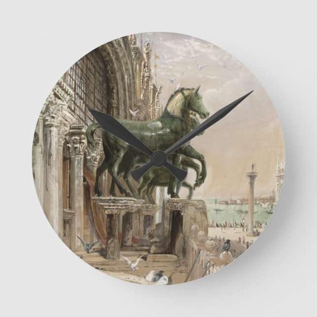 Upper portion of the facade of St. Mark's Church, Round Clock (Front)