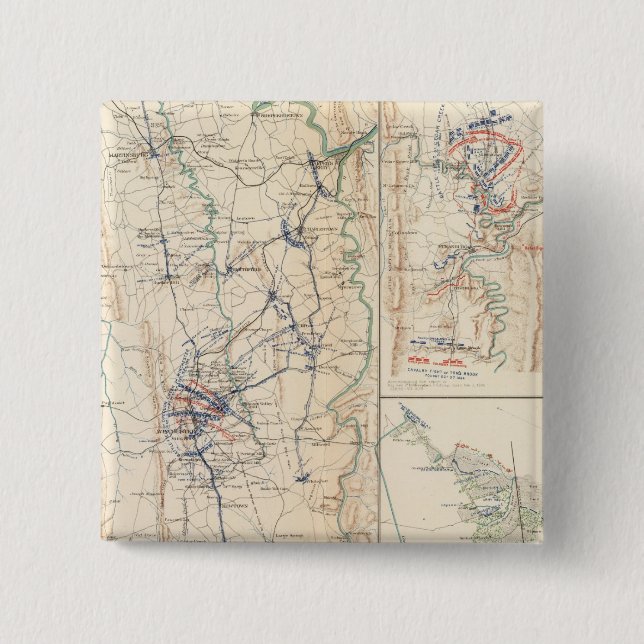 Upper Potomac McCoys Ferry-Conrads Ferry 2 Inch Square Button (Front)