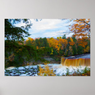 Upper Tahquamenon Falls, Autumn, Michigan Poster