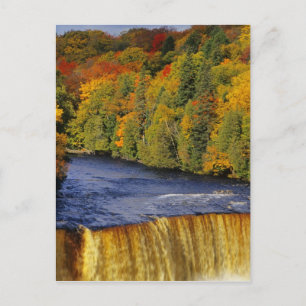 Upper Tahquamenon Falls in UP Michigan in Postcard