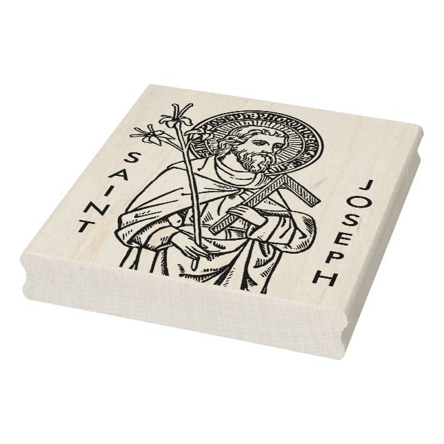 Upper Torso of St. Joseph (Detail; DT 01) Rubber Stamp (Stamp)