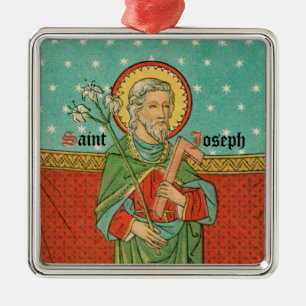 Upper Torso of St. Joseph (Detail; VVP 09) Ceramic Metal Ornament