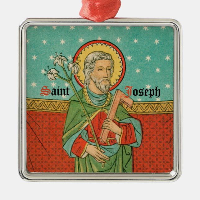 Upper Torso of St. Joseph (Detail; VVP 09) Ceramic Metal Ornament (Front)