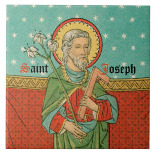 Upper Torso of St. Joseph (Detail; VVP 09) Tile