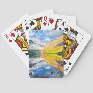 Upper Two Medicine Lake at Sunrise Playing Cards