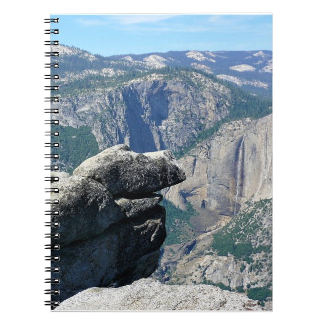 Upper Yosemite Falls from Glacier Point, CA Notebook (Front)
