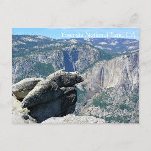 Upper Yosemite Falls from Glacier Point, CA Postca Postcard