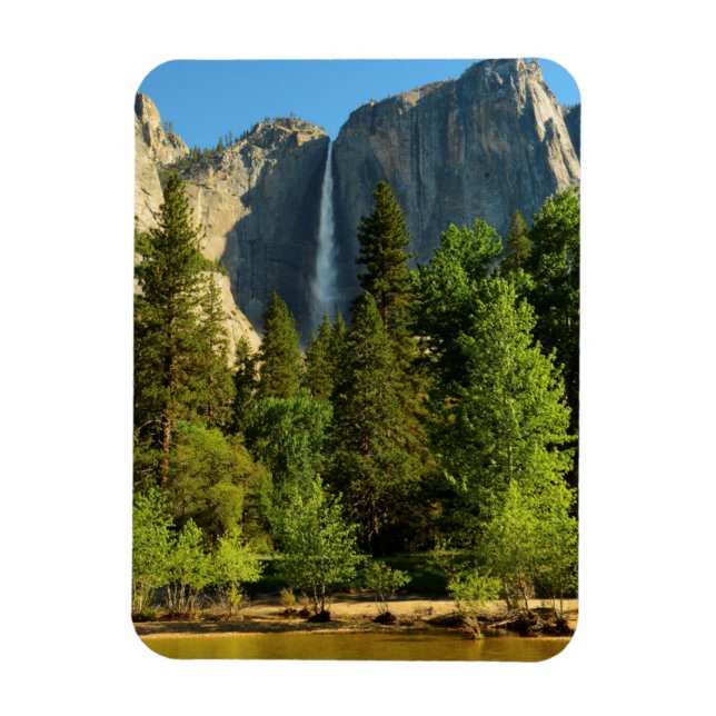 Upper Yosemite Falls, Merced River, Yosemite Magnet (Vertical)
