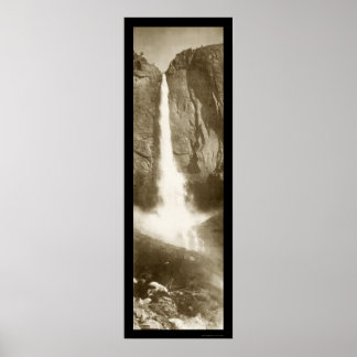 Upper Yosemite Falls Photo 1908 Poster