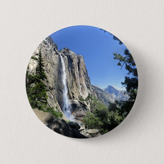 Upper Yosemite Falls - Yosemite 2 Inch Round Button (Front)