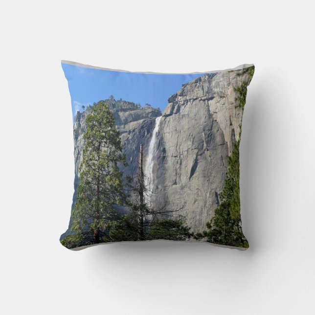 Upper Yosemite Falls, Yosemite National Park, CA Throw Pillow (Front)