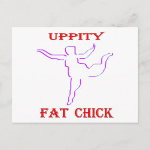 Uppity Fat Chick Postcard