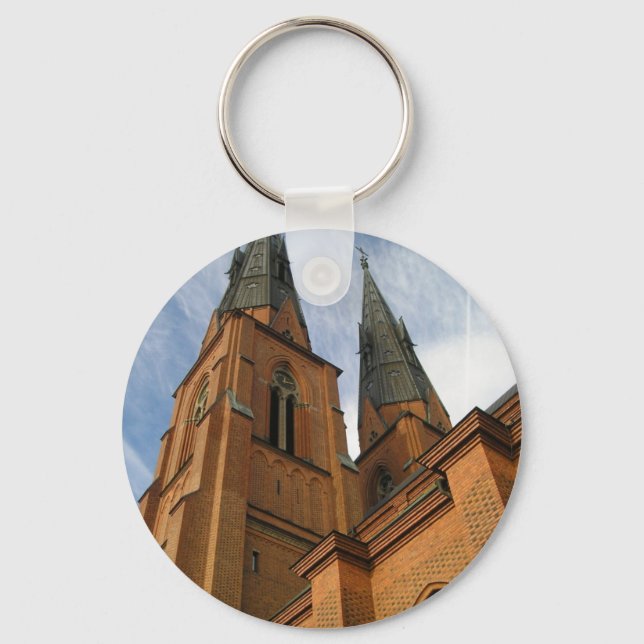 Uppsala Cathedral Sweden Keychain (Front)