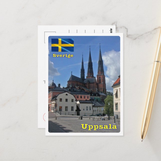 Uppsala - Sweden - Postcard (Front/Back In Situ)