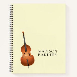 Upright Bass Musician Music Teacher Jazz Band Notebook