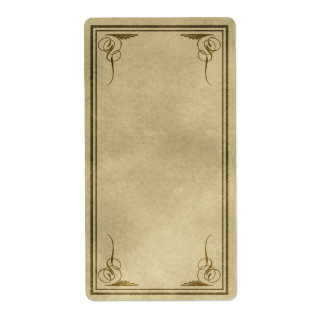 Upright Corners Apothecary Label