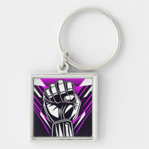 UPRIGHT FIST Comic-scope Keychain