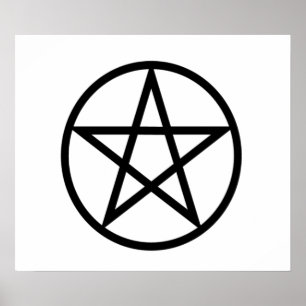 Upright Pentagram Poster