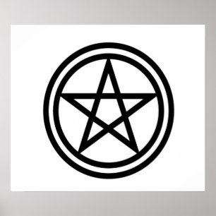 Upright Pentagram Poster