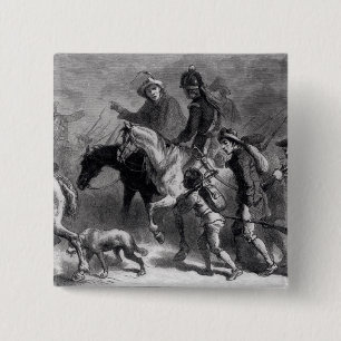 Uprising of the New England Yeomanry 2 Inch Square Button