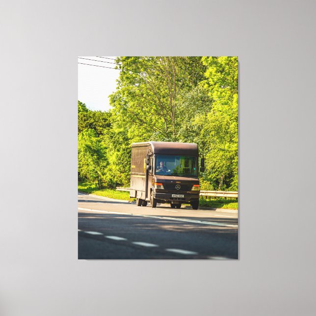 UPS in Motion Canvas Print (Front)