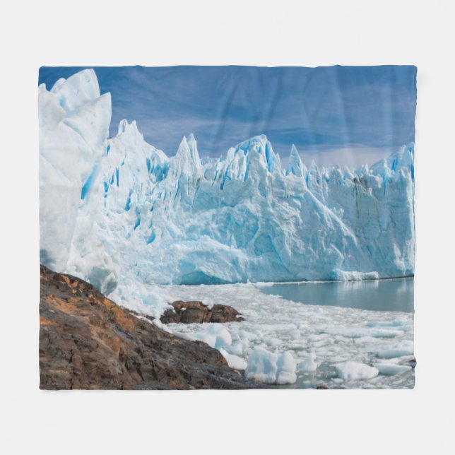 Upsala Glacier Fleece Blanket (Front (Horizontal))