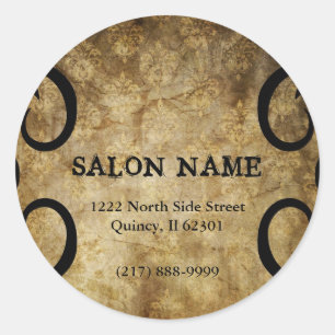 Upscale Classy Swirl Business Sticker