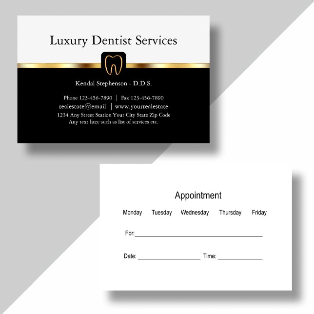 Upscale Dentist Business Cards (Creator Uploaded)