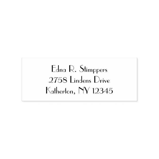 Upscale letters rubber stamp (Imprint)